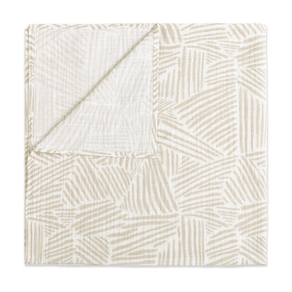 T29238,Babyletto,Oat Stripe Muslin Swaddle in GOTS Certified Organic Cotton