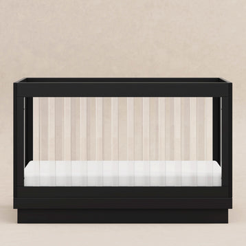 M8601KB,Babyletto,Harlow 3-in-1 Convertible Crib w/Toddler Bed Conversion Kit in Black/Acrylic
