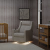 M11283PCMEW,Babyletto,Kiwi Deluxe Power Glider Recliner w/Heat&Massage in Performance Cream Eco-Weave