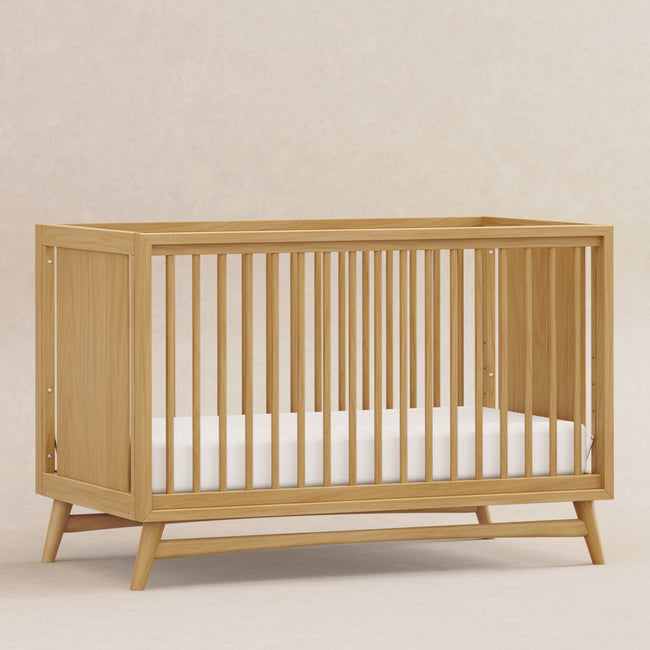 M15401HY,Babyletto,Peggy Mid-Century 3-in-1 Convertible Crib w/Toddler Bed Conversion Kit in Honey