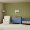 M11283PWB,Babyletto,Kiwi Deluxe Power Glider Recliner w/Heat&Massage in Performance Ivory Boucle