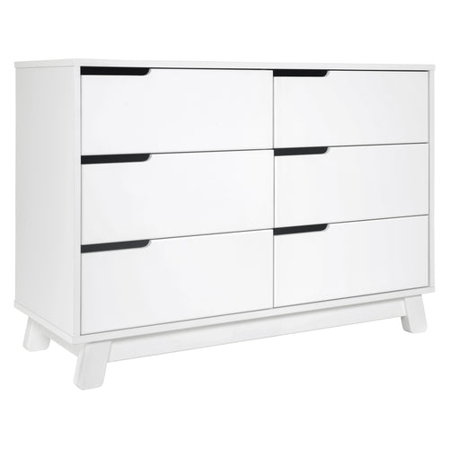 M4216W,Hudson 6-Drawer Double Dresser Assembled in White Finish