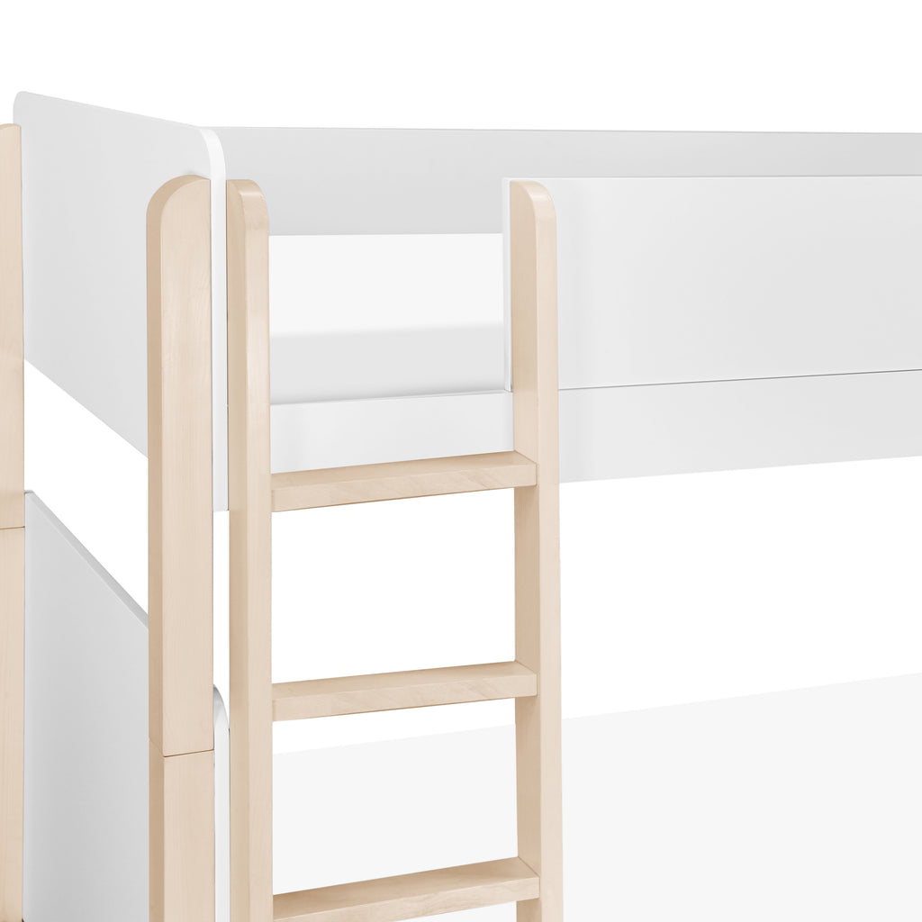 M18494WNX,TipToe Bunk Bed in White and Washed Natural