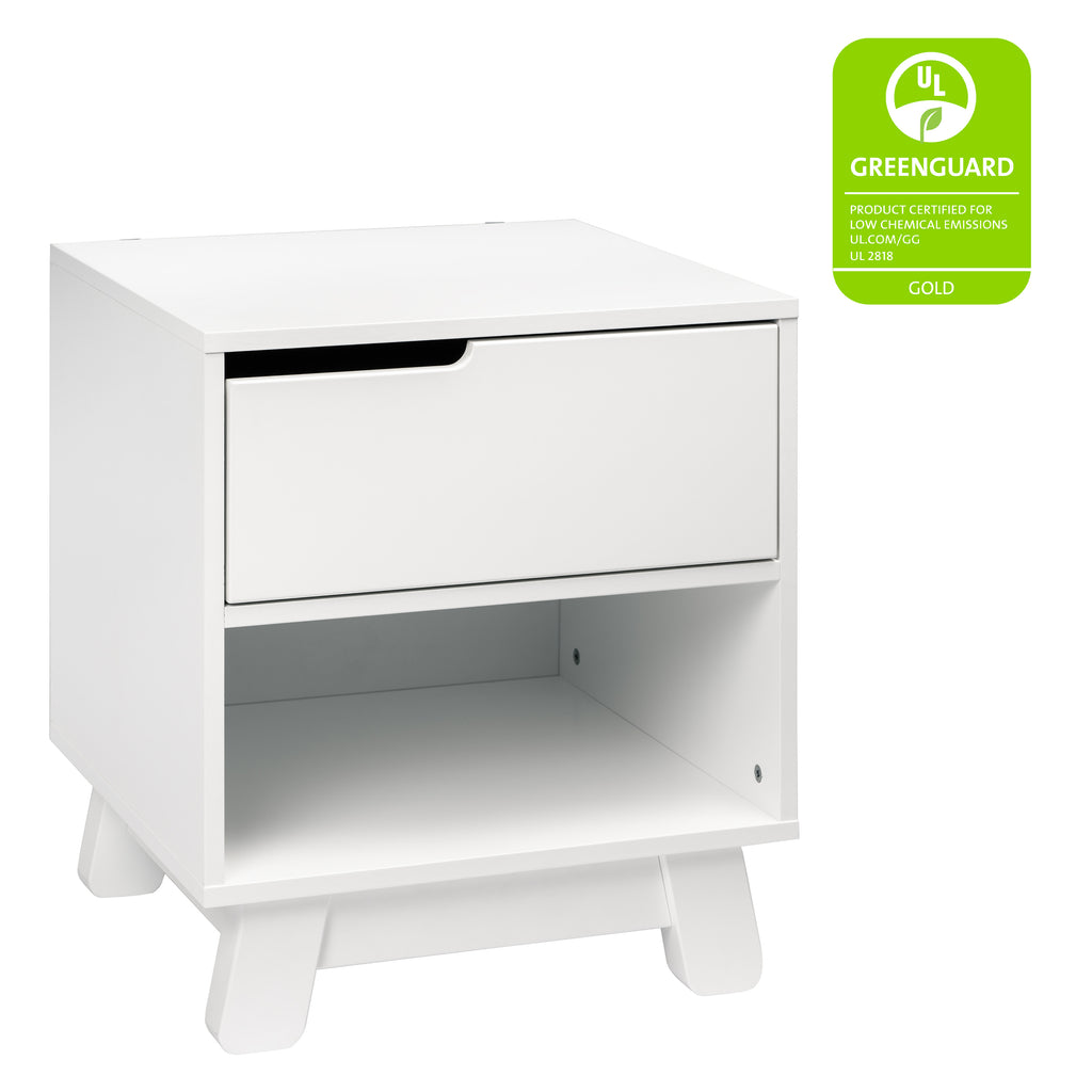 M4260W,Hudson Nightstand with USB Port in White