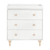 M902372NX,Babyletto,Lolly 3-Drawer Dresser Feet and Knob Set in Washed Natural