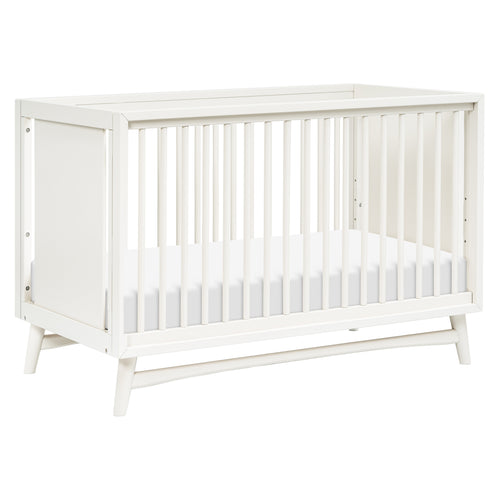 M15401RW,Peggy Mid-Century 3-in-1 Convertible Crib w/Toddler Bed Conversion Kit in Warm White