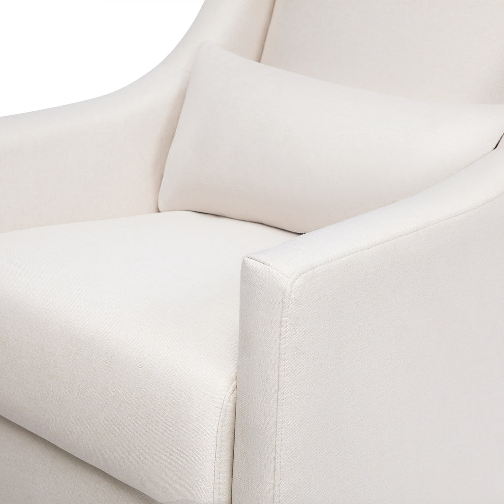 M11287PCMEW,Toco Swivel Glider and Ottoman in Performance Cream Eco-Weave w/Natural Feet