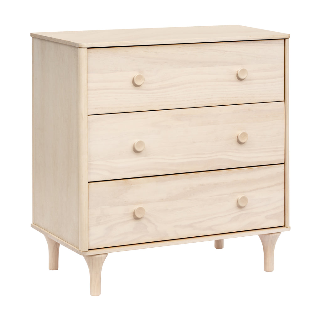M9023NX,Lolly 3-Drawer Changer Dresser w/Removable Changing Tray in Washed Natural