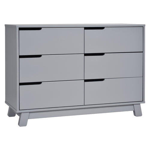 M4216G,Hudson 6-Drawer Double Dresser Assembled in Grey