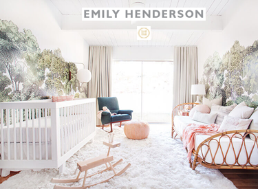 babyletto Hudson Crib and Scoot Dresser in Style By Emily Henderson