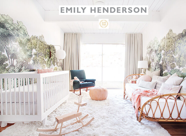 image of babyletto Hudson Crib and Scoot Dresser in Style By Emily Henderson