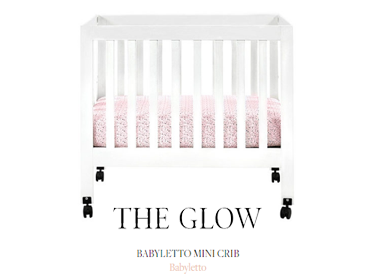 image of babyletto Origami MIni Crib featured in The Glow New Moms Must Haves list