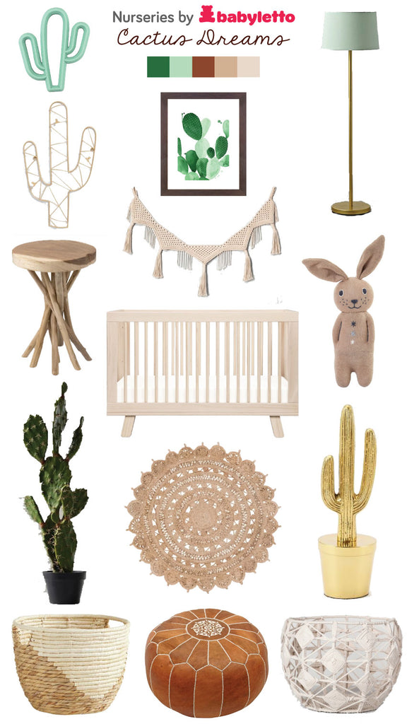  babyletto nursery styleboard cactus dreams