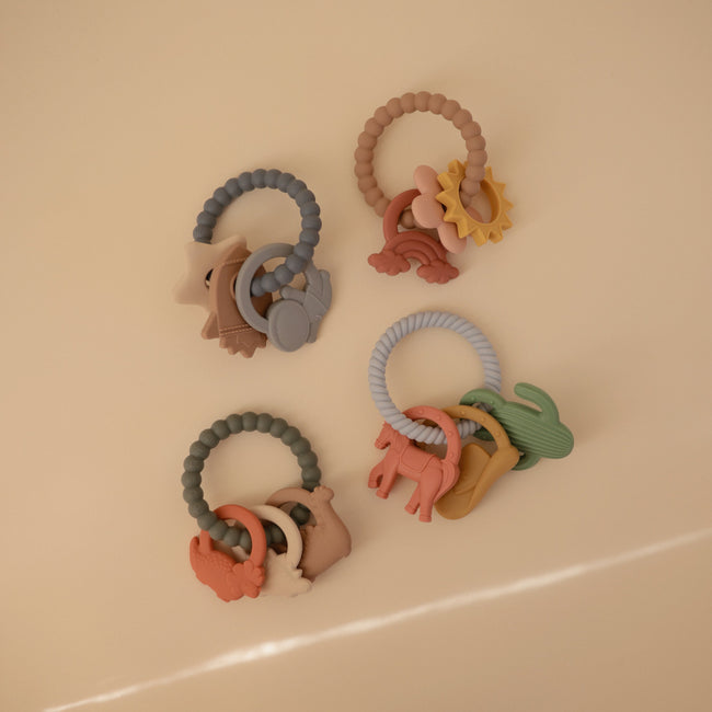 MTR-103, Mushie Teething Ring | MTR-100, Mushie Teething Ring | MTR-101, Mushie Teething Ring | MTR-102, Mushie Teething Ring