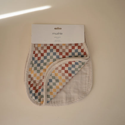MBC-209, Organic Cotton Muslin Burp Cloth 2-Pack