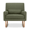 1085OBL,Nursery Works,Sleepytime Rocker in Olive Boucle w/Light Legs