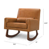 1085TAN,Nursery Works,Sleepytime Rocker in Vegan Tan Leather w/Walnut Legs