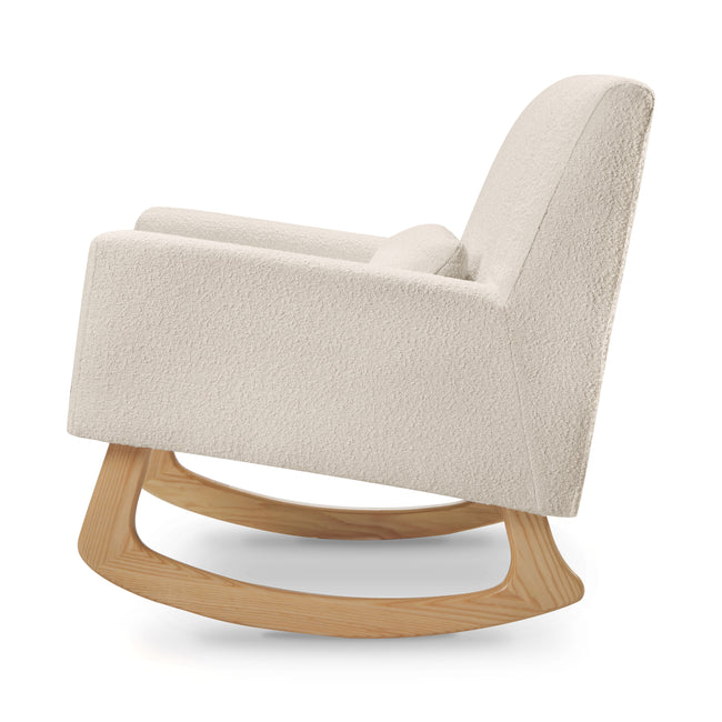 1085WBL,Nursery Works,Sleepytime Rocker in Ivory Boucle w/Light Legs