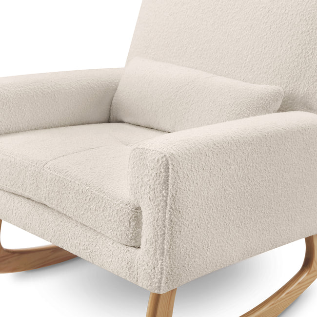 1085WBL,Nursery Works,Sleepytime Rocker in Ivory Boucle w/Light Legs