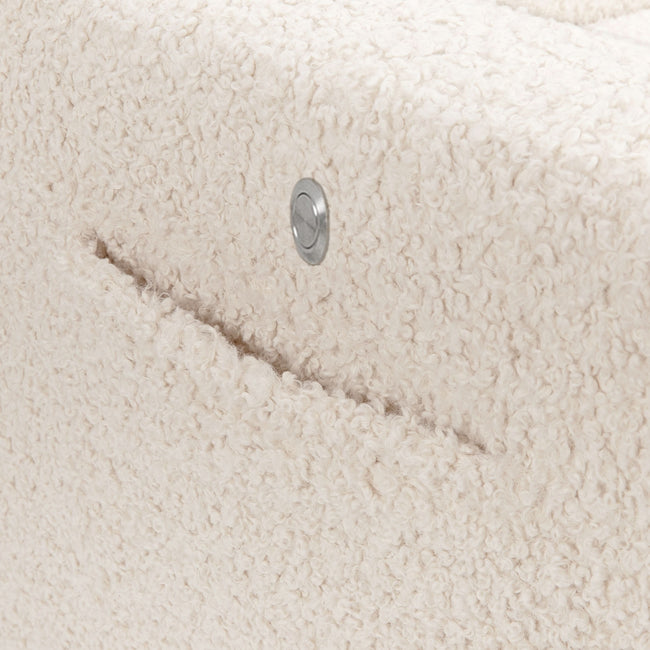 M11283AT,Babyletto,Kiwi Deluxe Power Glider Recliner w/Heat&Massage in Almond Teddy Loop