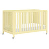 M30880PY,Babyletto,Rolli 9-in-1 Convertible All-Stages® Crib w/ Bassinet & Toddler Bed Kits in Pale Yellow