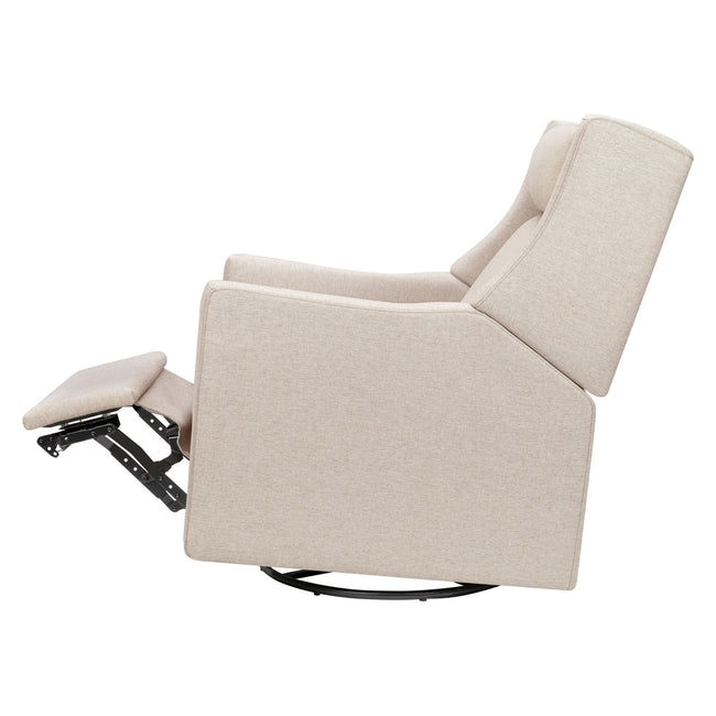 M11283PBEW,Babyletto,Kiwi Deluxe Power Glider Recliner w/Heat&Massage in Performance Beach Eco-Weave