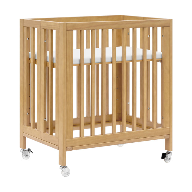 M30880HY,Babyletto,Rolli 9-in-1 Convertible All-Stages® Crib w/ Bassinet & Toddler Bed Kits in Honey