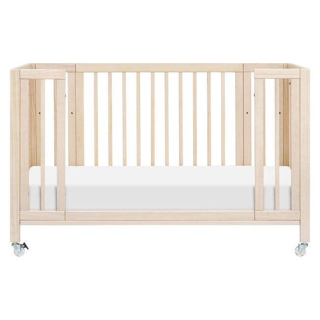 M30880NX,Babyletto,Rolli 9-in-1 Convertible All-Stages® Crib w/ Bassinet & Toddler Bed Kits in Washed Natural
