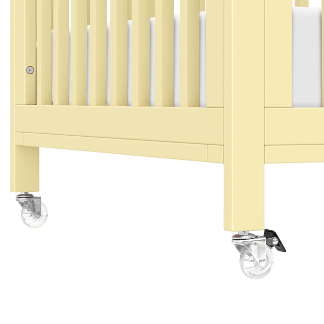 M30880PY,Babyletto,Rolli 9-in-1 Convertible All-Stages® Crib w/ Bassinet & Toddler Bed Kits in Pale Yellow