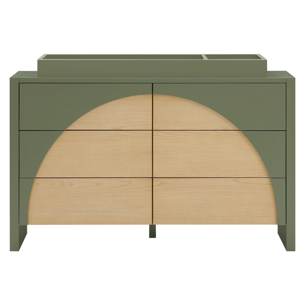 M30216OLSH,Babyletto,Moab 6-Drawer Assembled Dresser in Olive/Ash