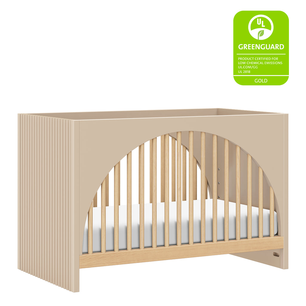 M30201TPESH,Babyletto,Moab 3-in-1 Convertible Crib in Taupe/Ash