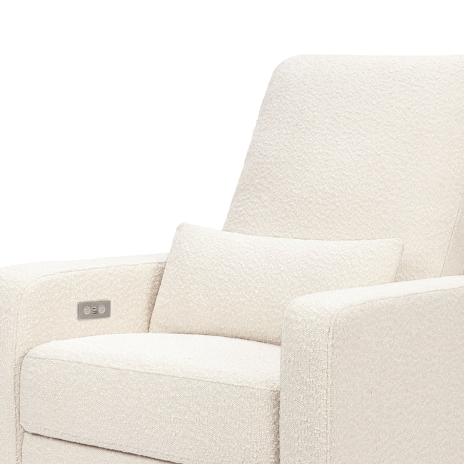 M23085PWB,Babyletto,Sigi Glider Recliner w/ Electronic Control and USB in Performance Ivory Boucle
