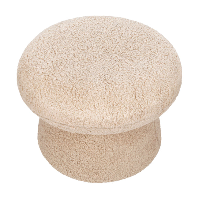 M31685CSG,Babyletto Kids,Mushroom Pouf in Chai Shearling