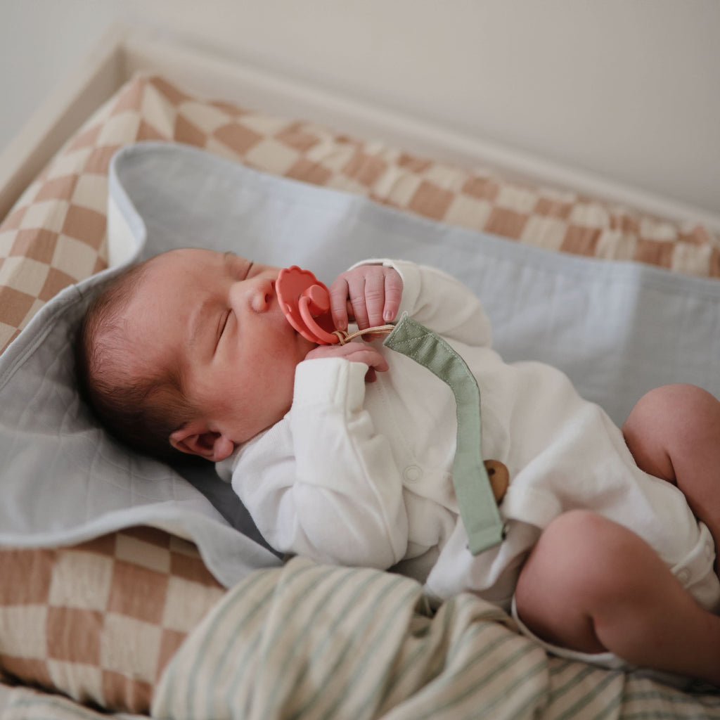 LPC-103, Linen Pacifier Clip 2-Pack