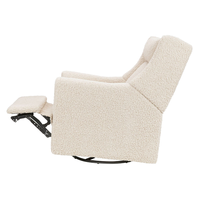 M11283AT,Babyletto,Kiwi Deluxe Power Glider Recliner w/Heat&Massage in Almond Teddy Loop