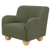 M31903POB,Babyletto Kids,Swoops Kids Chair in Performance Olive Boucle