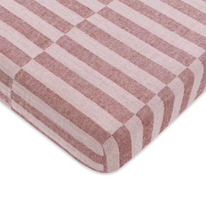 Mini Crib Sheet in GOTS Certified Organic Muslin Cotton