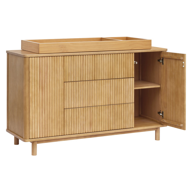 M29816HY,Babyletto,Pogo Tambour Assembled Dresser in Honey