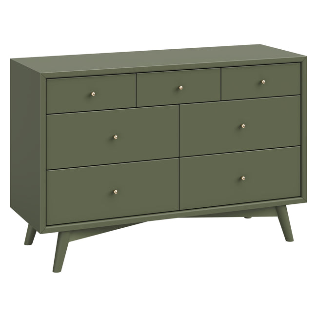 M15916OL,Babyletto,Palma 7-Drawer Double Dresser  Assembled in Olive