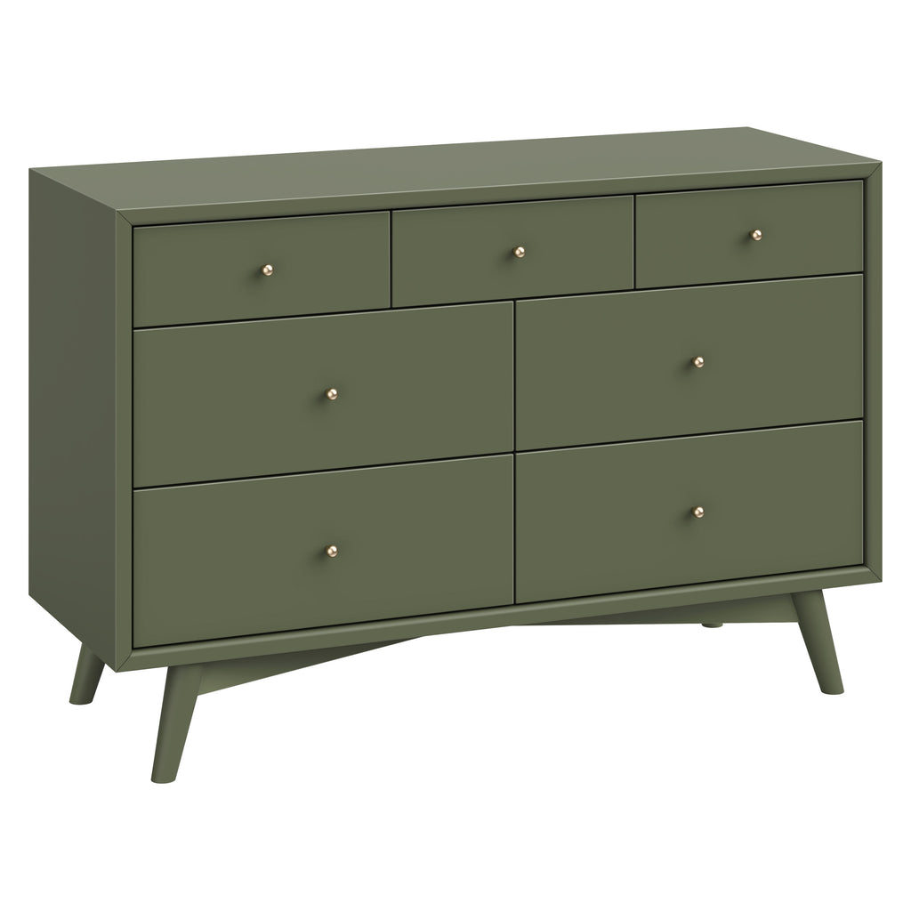 M15916OL,Babyletto,Palma 7-Drawer Double Dresser Assembled in Olive