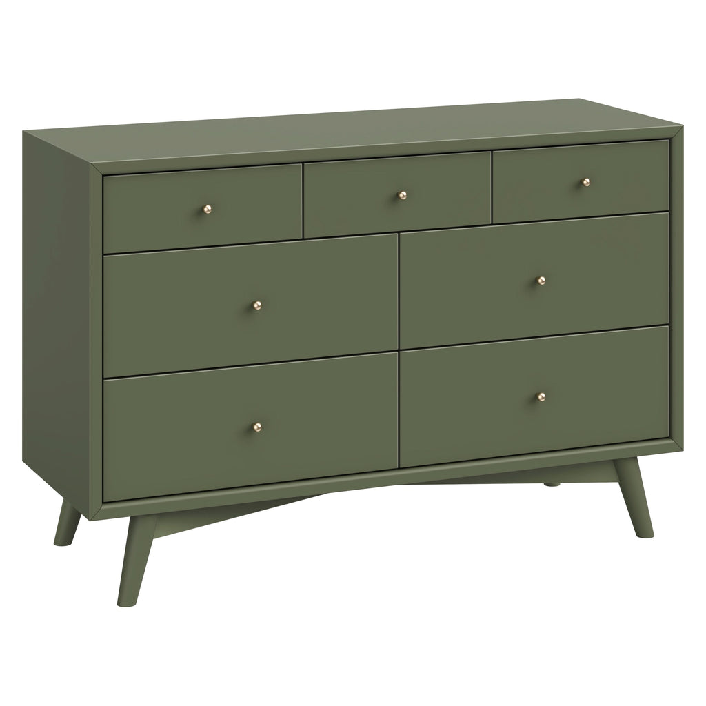 M15916OL,Babyletto,Palma 7-Drawer Double Dresser  Assembled in Olive