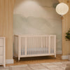 M30880NX,Babyletto,Rolli 9-in-1 Convertible All-Stages® Crib w/ Bassinet & Toddler Bed Kits in Washed Natural