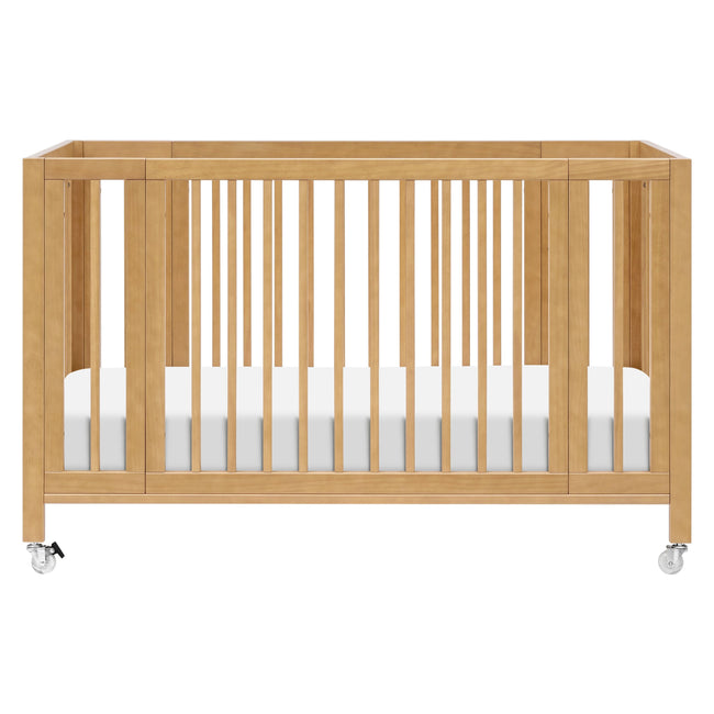 M30880HY,Babyletto,Rolli 9-in-1 Convertible All-Stages® Crib w/ Bassinet & Toddler Bed Kits in Honey