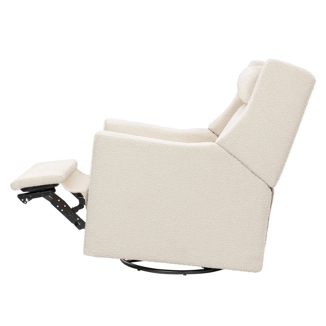 M11283PWB,Babyletto,Kiwi Deluxe Power Glider Recliner w/Heat&Massage in Performance Ivory Boucle