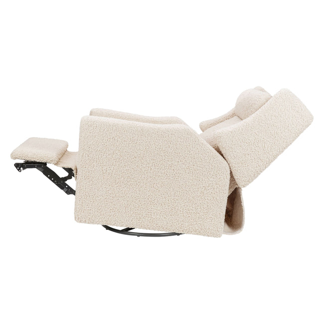 M11283AT,Babyletto,Kiwi Deluxe Power Glider Recliner w/Heat&Massage in Almond Teddy Loop