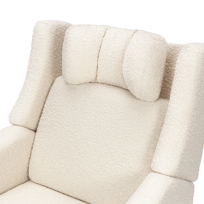 M11283PWB,Babyletto,Kiwi Deluxe Power Glider Recliner w/Heat&Massage in Performance Ivory Boucle
