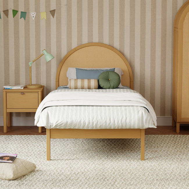 M25969HYNC,Babyletto Kids,Bondi Cane Twin Bed in Honey