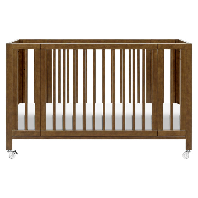 M30880NL,Babyletto,Rolli 9-in-1 Convertible All-Stages® Crib w/ Bassinet & Toddler Bed Kits in Natural Walnut