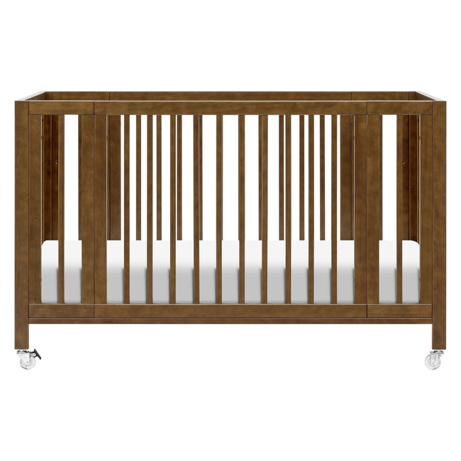 M30880NL,Babyletto,Rolli 9-in-1 Convertible All-Stages® Crib w/ Bassinet & Toddler Bed Kits in Natural Walnut