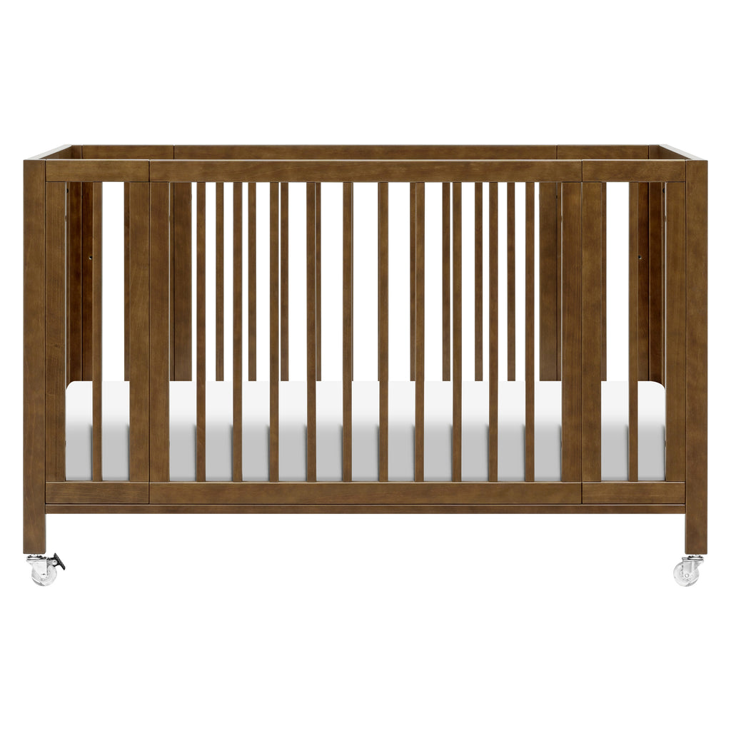 M30880NL,Babyletto,Rolli 9-in-1 Convertible All-Stages® Crib w/ Bassinet & Toddler Bed Kits in Natural Walnut